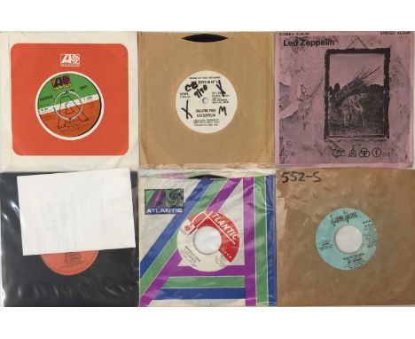 LED ZEPPELIN - 7" PROMOS PACK. A pack of 6 x 7". Titles are D'Yer Mak'er (promo, K 10296, VG+), Gallows Pole (ST-PR-A-157, WO