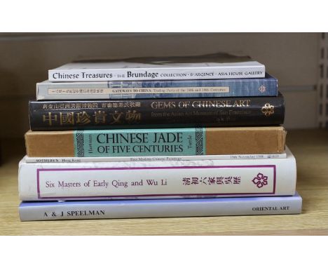 A collection of reference books on Chinese paintings, works of art and jade, including Chinese Jade of five centuries, Chines