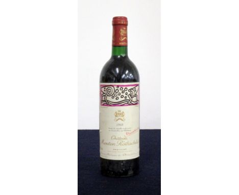 1 bt Ch. Mouton Rothschild 1988 Pauillac, 1er Cru Classé  i.n, K. Haring Label, sl bs