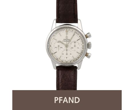   PFANDAUKTION - Omega Seamaster Vintage Chronograph, Stahl,   Omega Seamaster Vintage Chronograph, Stahl, br. Lederband, lei
