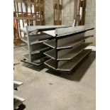 2 Long Cantilever Gutter/ Material Handling Carts 8' X 33" X 52"