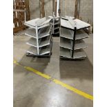 2 Long Cantalever Gutter/ Material Handling Carts 8' X 33" X 52"