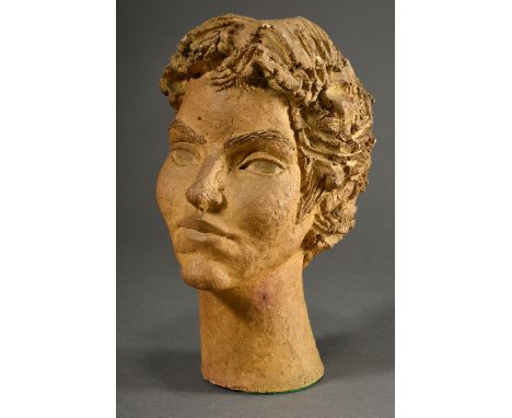 Gabino, Amadeo (1922-2004) "Portrait einer Verwandten" 1955, Ton patiniert, verso sign./dat., H. 29,5cm