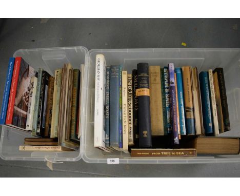Collection of maritime books, including: The Yachtsman's Annual and Who's Who, 1938-39; Designing Small Boats, by V.B. Crocke