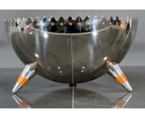 Obstschale "Chimu", designed by Joanna Lyle - 1992, Ausführung Alessi. H. ca. 14 Dm ca. 26 cm. Vintage - Accessoire. Geringe 