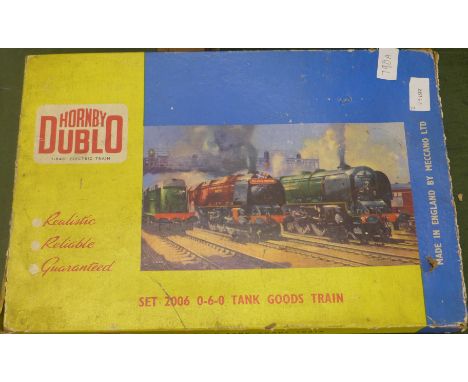 A Hornby Dublo two rail train set, 2006 0-6-0 Tank Goods Train 