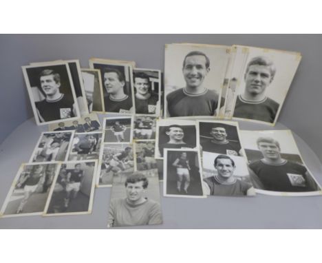 Forty-three rare early 1960's West Ham United portrait photographs 