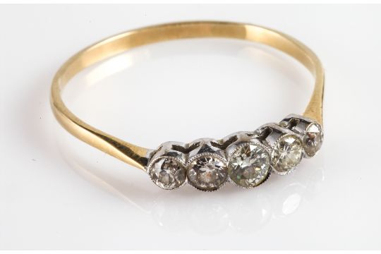 edwardian 5 stone diamond ring