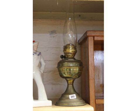 Brass oil lamp