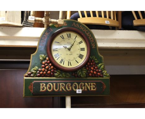 Decorative French style kitchen wall clock 