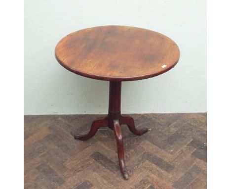 2'6 circular mahogany occasional table on tripod base 