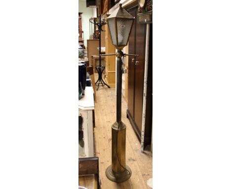 Brass street lamp style standard lamp
