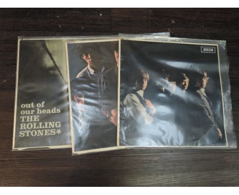 A selection of three Rolling Stones lp's early Mono presses