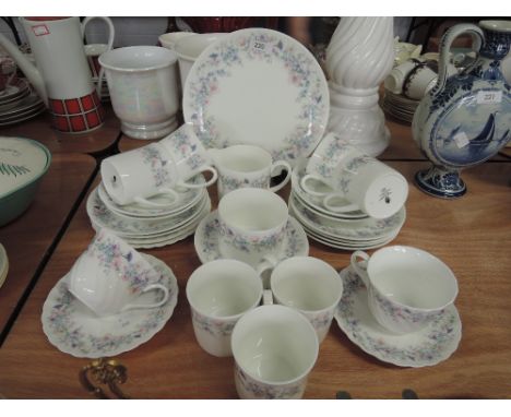 A part tea service by Wedgwood in the Angela pattern 20 pieces approx