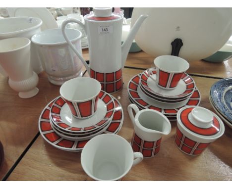 A retro part tea / coffee service by Mitterteich 