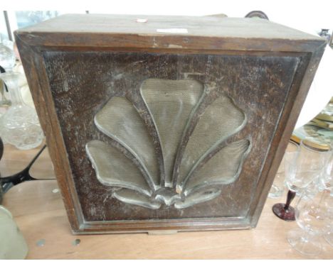 A vintage art deco speaker cabinet British Thompson Houston