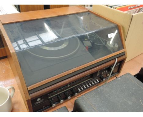 A vintage Dynatron SRX 26 Garrard turntable deck record player
