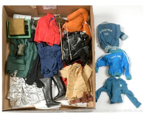 Palitoy Action Man Vintage loose unboxed group of Accessories &amp; Uniforms to include; Mine Detector; Life Jacket; Boots; p