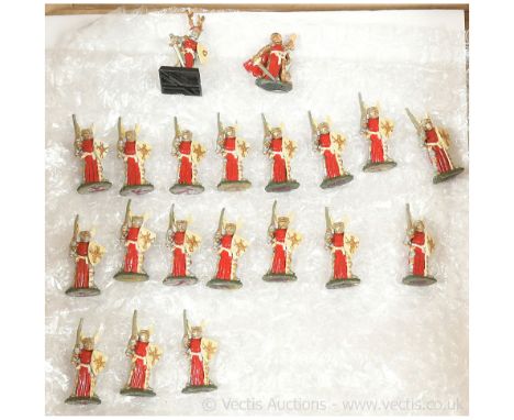 Citadel Warhammer Pre-Slotta models RR2 Knights of Origo - human figures including Officer Sir John Tyrweld, Champion - Donna