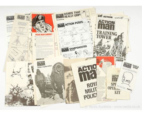 Palitoy Action Man Vintage a group of Instruction/Leaflets to include; "Eagle Eye's"; Special Operations Kit; Royal Military 