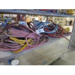 Lot All Air Hoses in Shop