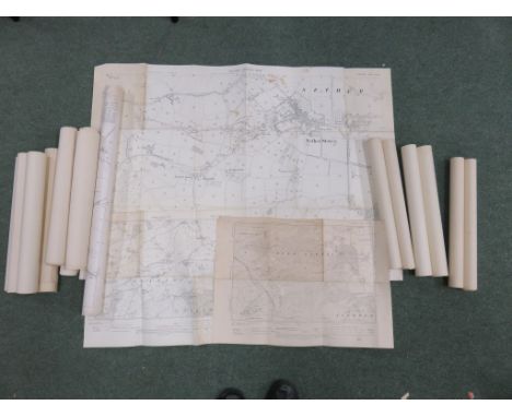 Collection of Ordnance Survey Maps of interest to the areas around Bridgwater and Taunton, the maps dated 1904-1905 are show 