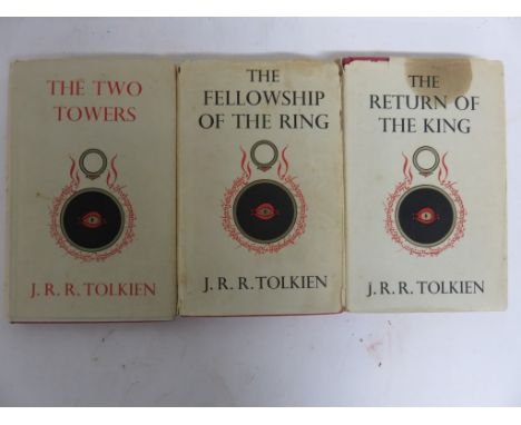 TOLKIEN, J. R. R - The Fellowship of the  Ring - December 1954, first ed. second imp, tog. w. The Two Towers - 1955, first ed