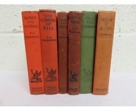 WODEHOUSE, P. G - a collection of six titles to include: Carry On, Jeeves; Ring for Jeeves; Jill the Reckless; The Coming of 