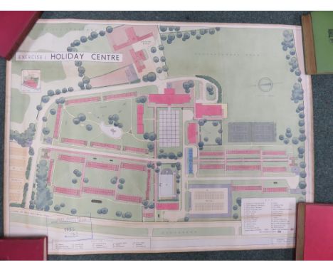 Two maps showing the land use in the Town of Taunton, individually numbered 3 and 11, colour-coded tog. w. quantity of archit