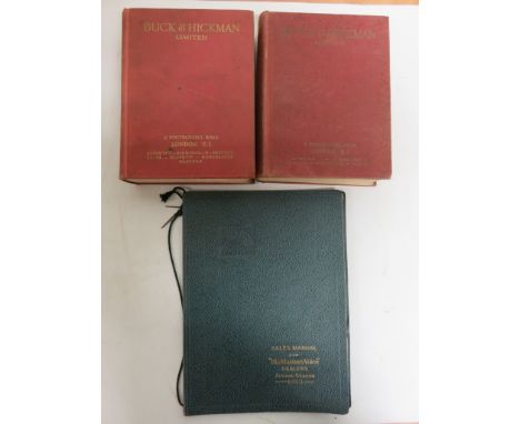 [COMPANY CATALOGUES] -  Two Buck & Hickman catalogues for 1953 and 1954, together with a sales manual for "His Master's Voice