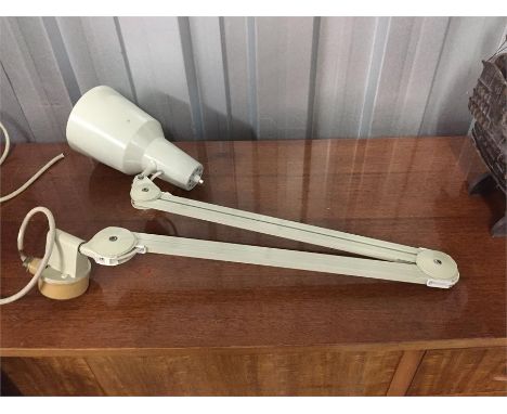 industrial wall mounted angle poise lamp
