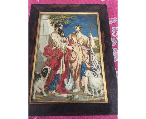 Laban and Theob tapestry dated 1856