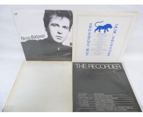 4 x LPs Peter Gabriel to include 12" US promo of Do It Yourself, The Recorder, Music and Rhythm (Womad Festival) and So (Russ
