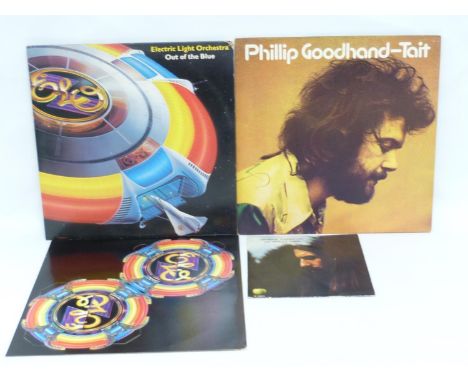 ELO,&nbsp; Out Of The Blue. First UK press with complete spaceship (unassembled) and poster. Also LP by Philip Goodhand-Tait 