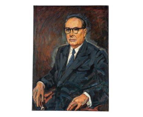 Emil Rizek  Wien 1901 - 1988 Wien, Zugeschrieben Portrait eines eleganten HerrenÖl auf Leinwand 80 x 60 cm 