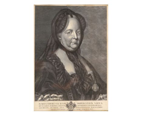 Johann Christoph WinklerAugsburg 1720 - 1797 WienPortrait von Maria Theresia, Kaiserin von Österreich (1717-1780)Nach einem G