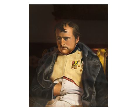 Unbekannter MalerPortrait von Napoleon Bonaparte (1769 - 1821)Nach einem Gemälde von Hippolyte Paul Delaroche (Paris 1797 - 1
