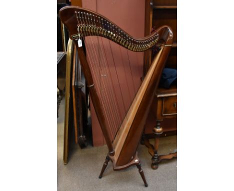 EKYSIAN; a 1985 Hempson 36-string Celtic harp, approx 146 x 76cm, on three feet (one af).Additional InformationOne of the fee