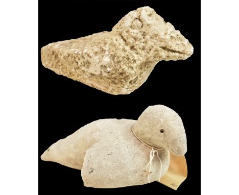 An Iniet carving of a bird, East New Britain, Papua New Guinea, length 28cm, and another similar (2).Additional InformationWi
