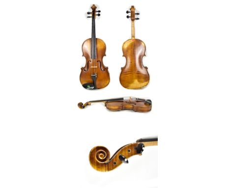 A full size viola with two-piece back, length 40.8cm, baring interior label 'Cav Rossi Giuseppe da Cittadella (Padova)', case