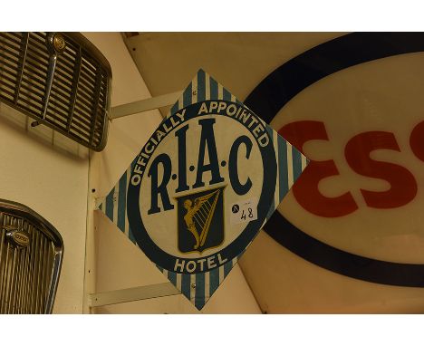 Royal Irish Automobile Club Metal Double Sided Sign