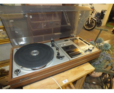 A RETRO SHARP RECORD PLAYER