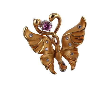  Metal  : 18k Gold   Designer  : Carrera y Carrera   Gemstone  : Pink sapphire 0.10ct, Diamonds 0.08ctw.    Measurements  : R