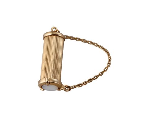  Metal  : 18k Gold    Designer  : Chaumet   Gemstone  :  Mother of pearl   Measurements  : Charm is 30mm x 12mm.   Marked:  :