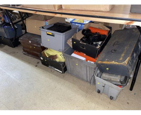 Six boxes of assorted tools