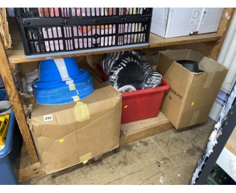 Shelf of surplus party hats  (VAT is payable on the hammer on this lot)