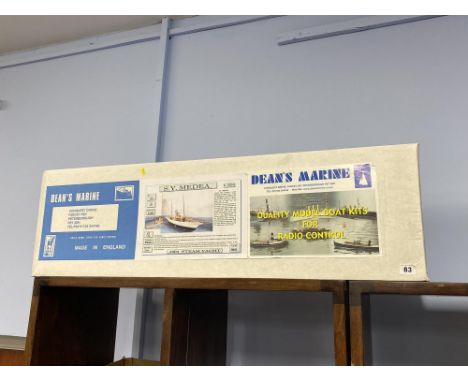 A boxed Dean's Marine radio controlled 1904 steam yacht, 'S.Y. Medea', 1/48 scale