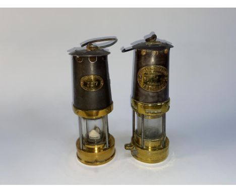A Patterson Lamps Miner's lamp for Gateshead on Tyne and a Type No. 1 Aberdare lamp