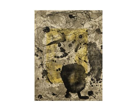 MIRO JOAN (1893 - 1983)Joan Miro signed etching dd 1979 titled "Rupestres, Pl.XIII" - in an edition of 30  Lit : D.1047MIRO J