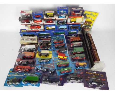 Base Toys - Corgi Trackside - Bachmann Scenecraft - A collection of 45 x 1:76 scale vehicles  including # D-72 Ford Thames Ca